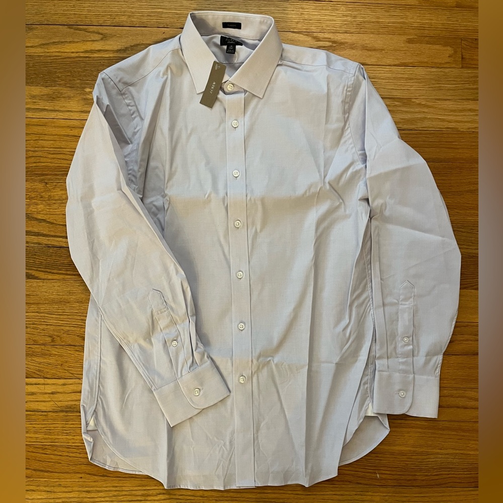 J.Crew Ludlow Stretch Dress Shirt - Pale Lilac - 16/34 - Classic Fit - NWT